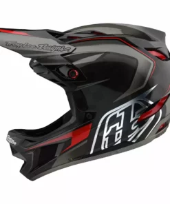 Troy Lee Designs D4 Carbon MIPS Exile Helmet-Gray PROTECTIVE GEAR