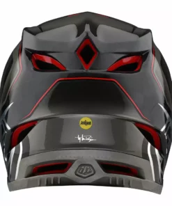 Troy Lee Designs D4 Carbon MIPS Exile Helmet-Gray PROTECTIVE GEAR