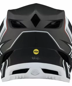 Troy Lee Designs D4 Composite MIPS Exile Helmet-Black PROTECTIVE GEAR