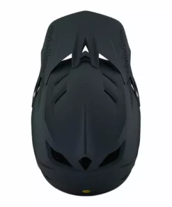 Troy Lee Designs D4 Composite MIPS Stealth Helmet-Gray PROTECTIVE GEAR
