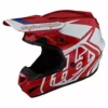 Troy Lee Designs GP Overload Helmet-Red/White PROTECTIVE GEAR