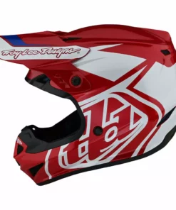Troy Lee Designs GP Overload Helmet-Red/White PROTECTIVE GEAR