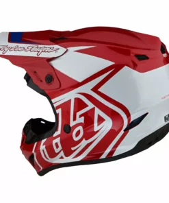 Troy Lee Designs GP Overload Helmet-Red/White PROTECTIVE GEAR