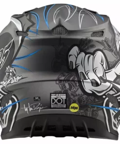 Troy Lee Designs SE4 Composite MIPS Eyeball Helmet-Black/Silver