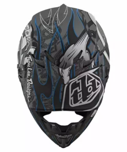 Troy Lee Designs SE4 Composite MIPS Eyeball Helmet-Black/Silver