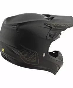 Troy Lee Designs SE4 Polyacrylite MIPS Mono Helmet-Black PROTECTIVE GEAR