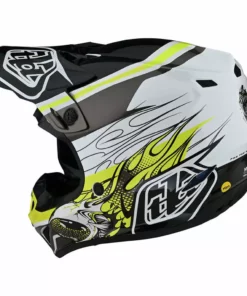Troy Lee Designs SE4 Skooly Helmet-Black/Yellow PROTECTIVE GEAR 10 Troy Lee Designs SE4 Skooly Helmet-Black/Yellow PROTECTIVE GEAR