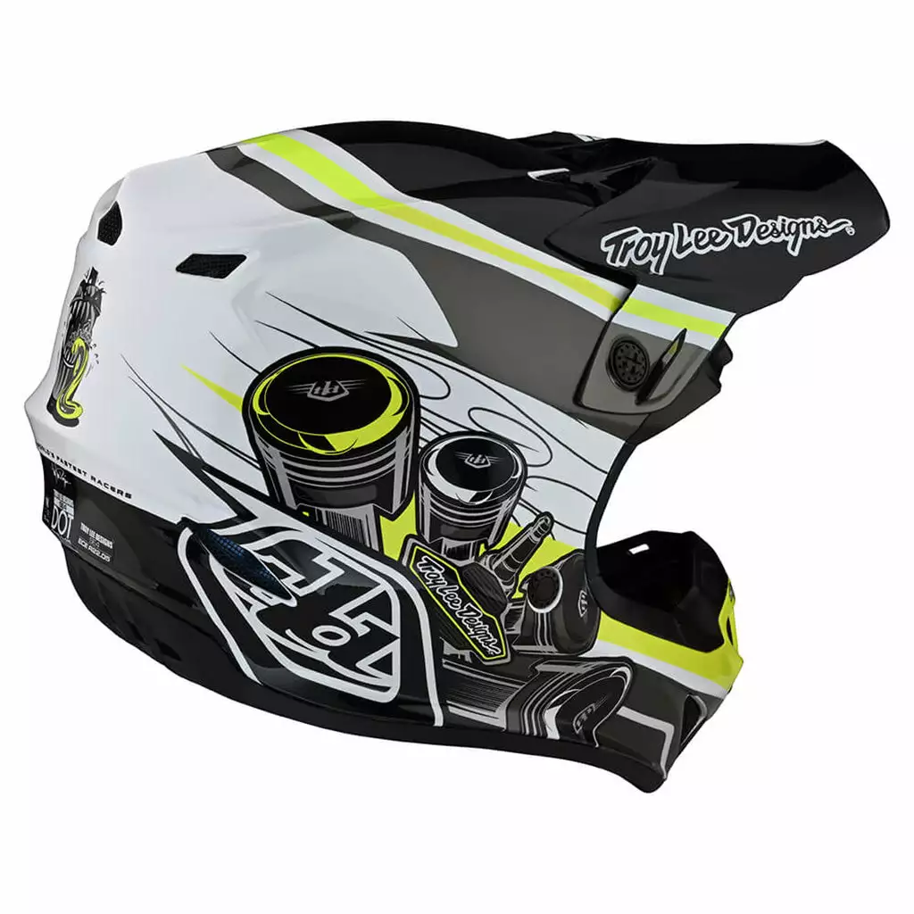 Troy Lee Designs SE4 Skooly Helmet-Black/Yellow PROTECTIVE GEAR 5 Troy Lee Designs SE4 Skooly Helmet-Black/Yellow PROTECTIVE GEAR