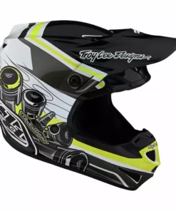 Troy Lee Designs SE4 Skooly Helmet-Black/Yellow PROTECTIVE GEAR 14 Troy Lee Designs SE4 Skooly Helmet-Black/Yellow PROTECTIVE GEAR