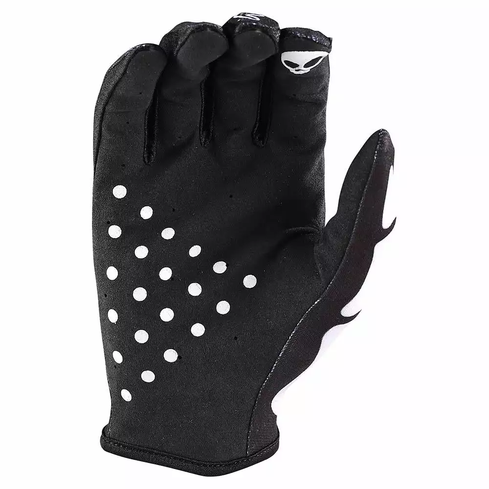 Troy Lee Air Glove Skully-Black/White 2 Troy Lee Air Glove Skully-Black/White