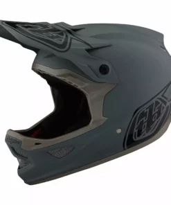 Troy Lee Designs D3 Fiberlite Stealth Helmet-Gray PROTECTIVE GEAR
