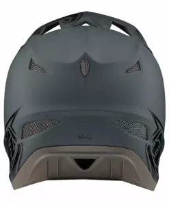 Troy Lee Designs D3 Fiberlite Stealth Helmet-Gray PROTECTIVE GEAR