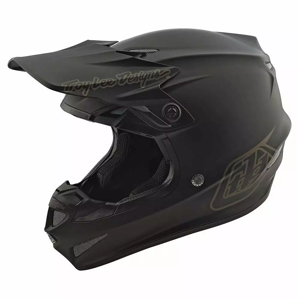 PROTECTIVE GEAR Troy Lee Designs GP Mono Youth Helmet-Black 1 PROTECTIVE GEAR Troy Lee Designs GP Mono Youth Helmet-Black