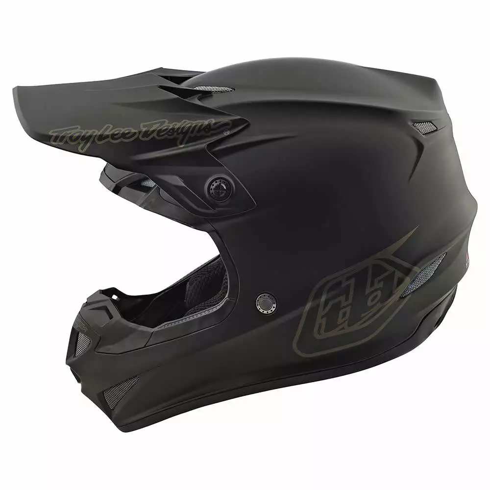 PROTECTIVE GEAR Troy Lee Designs GP Mono Youth Helmet-Black 2 PROTECTIVE GEAR Troy Lee Designs GP Mono Youth Helmet-Black