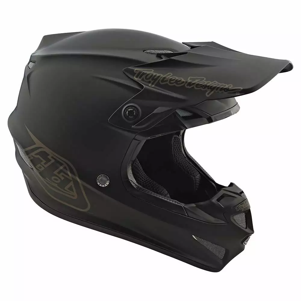 PROTECTIVE GEAR Troy Lee Designs GP Mono Youth Helmet-Black 4 PROTECTIVE GEAR Troy Lee Designs GP Mono Youth Helmet-Black