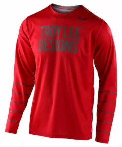 RACE WEAR Troy Lee GP Pinstripe Jersey-Red/Gray
