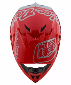 Troy Lee Designs GP Silhouette Helmet-Red/Silver PROTECTIVE GEAR