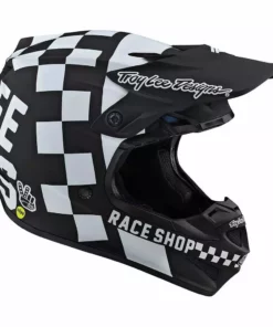 Troy Lee Designs SE4 Polyacrylite Checkers MIPS Helmet-Black/White 8 Troy Lee Designs SE4 Polyacrylite Checkers MIPS Helmet-Black/White