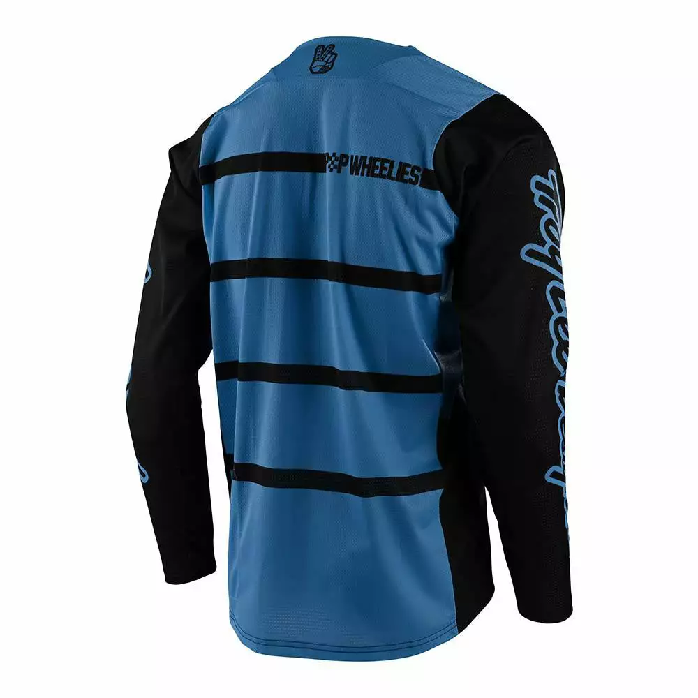 RACE WEAR Troy Lee Skyline Diffuze LS Jersey-Blue Bird/Black 2 RACE WEAR Troy Lee Skyline Diffuze LS Jersey-Blue Bird/Black