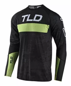 Troy Lee Sprint Ultra Grime Jersey-Black/Glo Green RACE WEAR