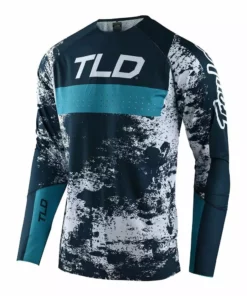 Troy Lee Sprint Ultra Grime Jersey-Marine/Blue Bird