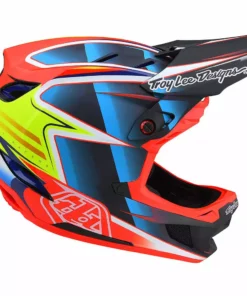Troy Lee Designs D4 Carbon Lines BMX Helmet-Black/Red