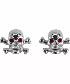 Trik Topz Schrader Valve Caps-Skull-X Bones