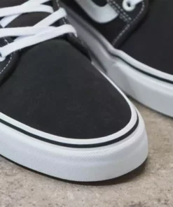 Vans Chukka Low Sidestripe Shoes-Raven/Black