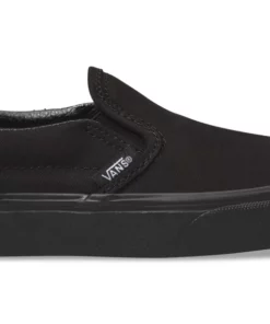 Vans Classic Slip-On Kids Shoe-Black/Black