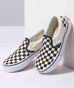 Vans Classic Slip-On Kids Shoe-Black/White Checkerboard SHOES