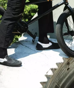 Vans Dak Slip-On BMX Shoes-Dak Black/White