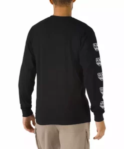 Vans Dakota Roche Logo Men's Long Sleeve T-Shirt-Black APPAREL