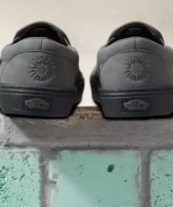 Vans Dennis Enarson Slip-On BMX Shoes-Pewter/Black