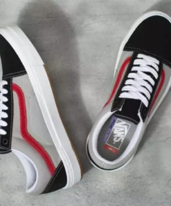 Vans Old Skool BMX Shoes-Black/Gray/Red