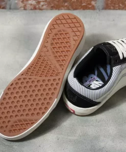 Vans Old Skool Federal BMX Shoes-Federal Black/Blue Pinstripe