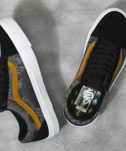 Vans Old Skool Courage Adams BMX Shoes-Black/Golden Brown