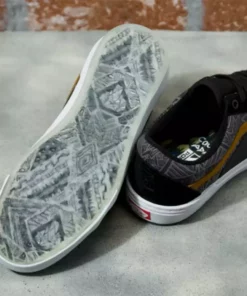 Vans Old Skool Courage Adams BMX Shoes-Black/Golden Brown