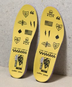 Vans Old Skool Pro Larry Edgar BMX Shoe-Black/Yellow SHOES