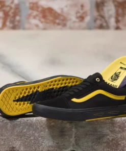 Vans Old Skool Pro Larry Edgar BMX Shoe-Black/Yellow SHOES