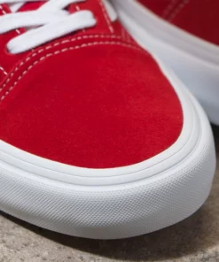 SHOES Vans Old Skool Pro Suede Shoe-Red/White