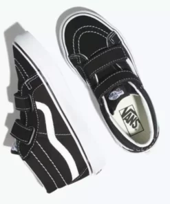 Vans SK8-Mid Reissue V Kids Shoes-Black/True White