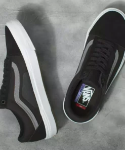 Vans Skate Old Skool BMX Shoes-Black/Gray/White