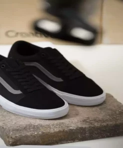 Vans Skate Old Skool BMX Shoes-Black/Gray/White