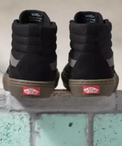 Vans Skate Sk8-Hi BMX Shoes-Black/Dark Gum 10 Vans Skate Sk8-Hi BMX Shoes-Black/Dark Gum