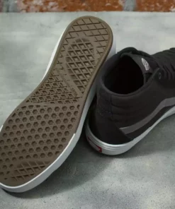 Vans Sk8-Hi BMX Shoes-Black/Gray/White 9 Vans Sk8-Hi BMX Shoes-Black/Gray/White