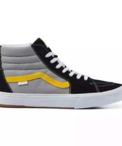 Vans Skate SK8-High BMX Shoes-Black/Gray/Gold