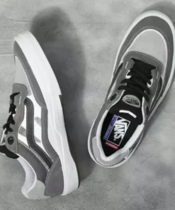 Vans Wayvee BMX Shoes-Gray/White