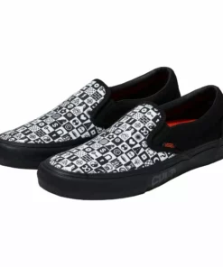 Vans X Cult Slip-On Pro Shoes-Black Checker