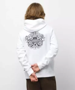 Vans X Dan Lacey Versa Standard Pullover Hoodie-White APPAREL