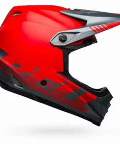 PROTECTIVE GEAR Bell Full-9 Fusion Mips Helmet-Louver Matte Gray/Red